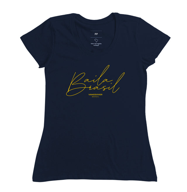 Camiseta Baby Look Baila Brasil