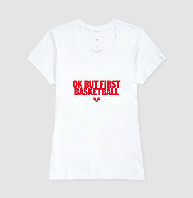 Camiseta Ok, But First Basketball