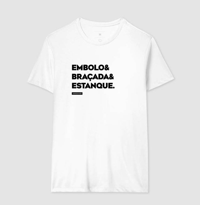 Camiseta Embolo e Braçada e Estanque.