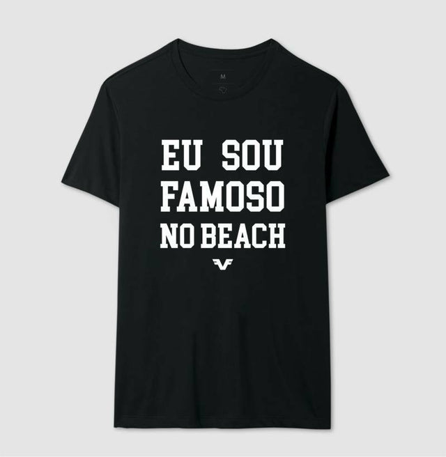 Camiseta Eu sou famoso no Beach Tennis