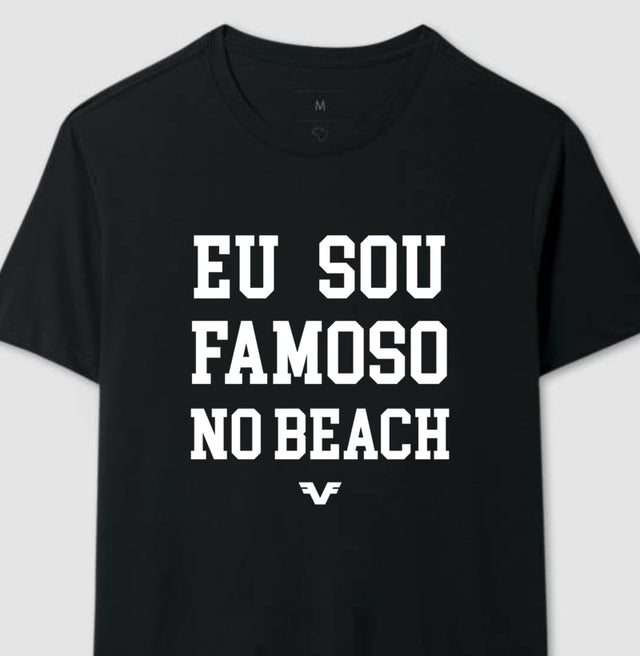 Camiseta Eu sou famoso no Beach Tennis