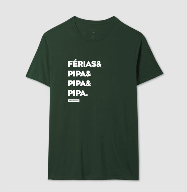 Camiseta Férias & Pipa.