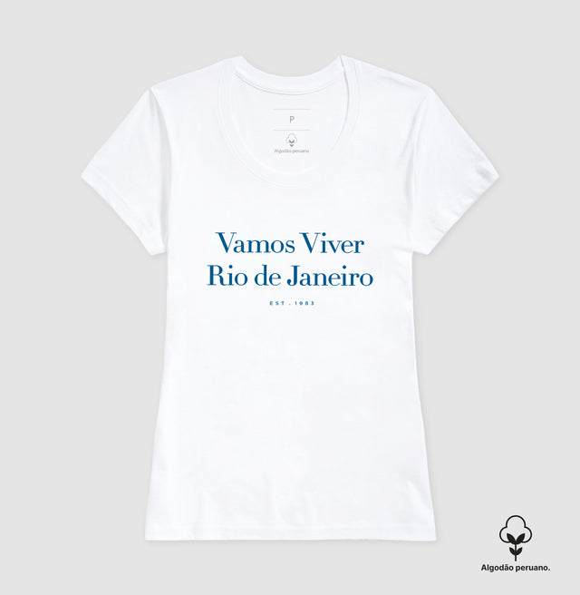 Camiseta Azul - Vamos Viver