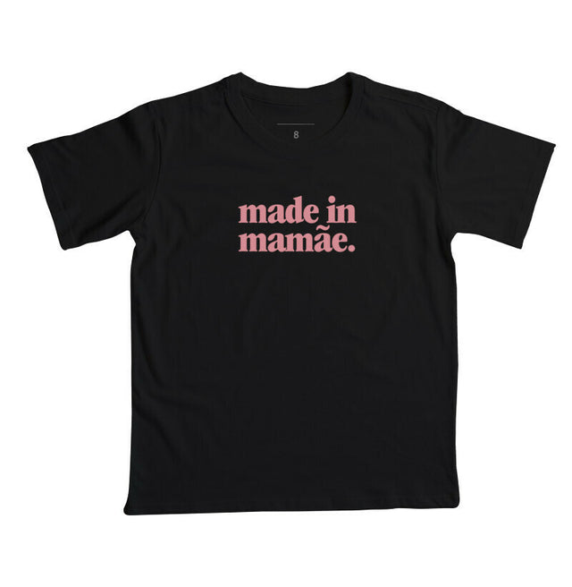 Camiseta KIDS Made In Mamãe Pink