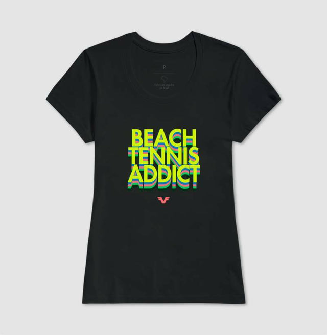 Camiseta Beach Tennis Addicted Colors