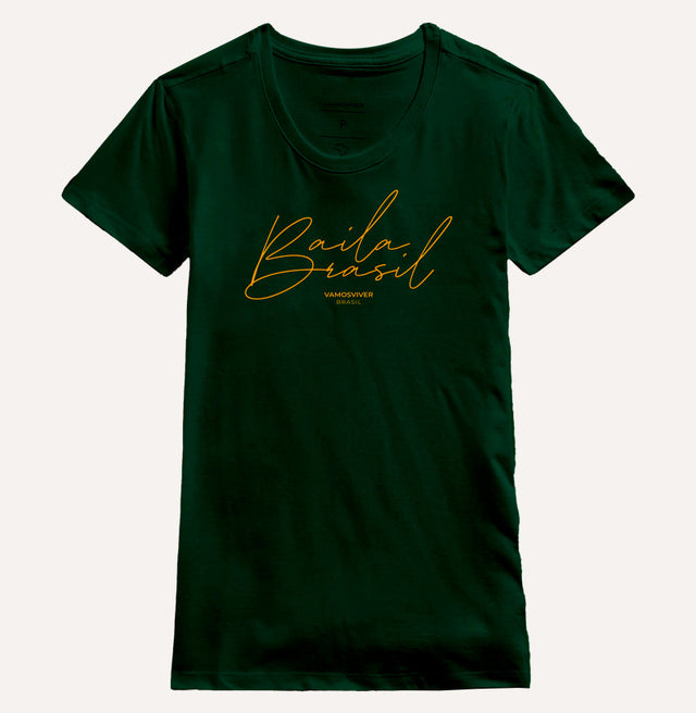 Camiseta Baby Look Baila Brasil