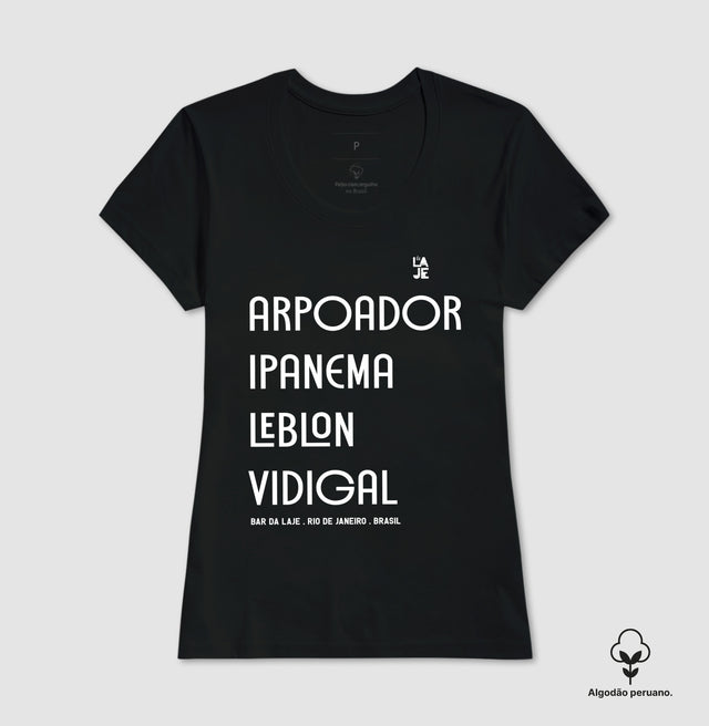 Algodão Peruano Camiseta Arpoador Ipanema Leblon Vidigal - Premium
