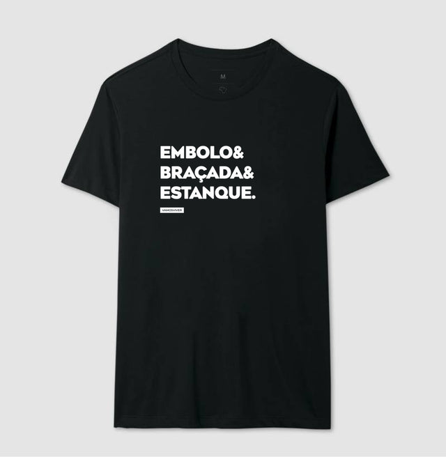 Camiseta Embolo e Braçada e Estanque.