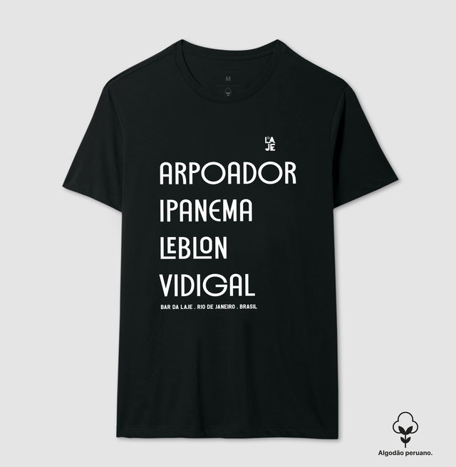 Algodão Peruano Camiseta Arpoador Ipanema Leblon Vidigal - Premium