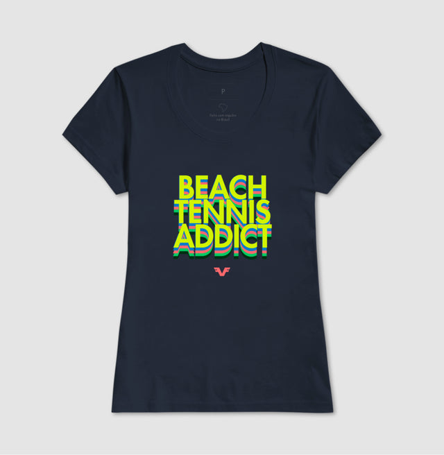 Camiseta Beach Tennis Addicted Colors