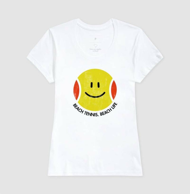 Camiseta Smile Beach Tennis Beach Life
