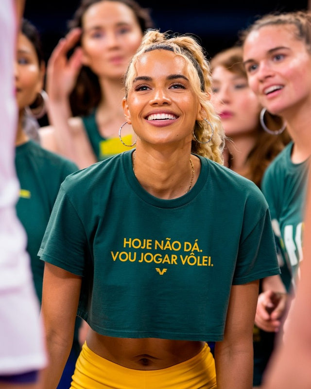 Cropped Hoje não dá, vou jogar Volei.