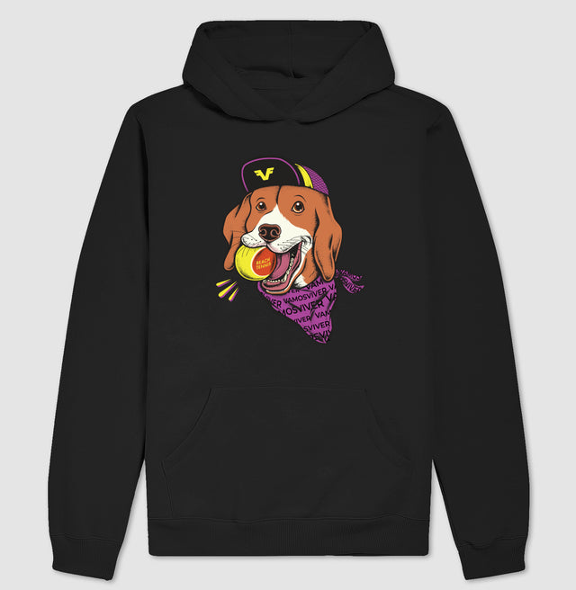 Hoddie Moletom Smash Dog Beach Tennis