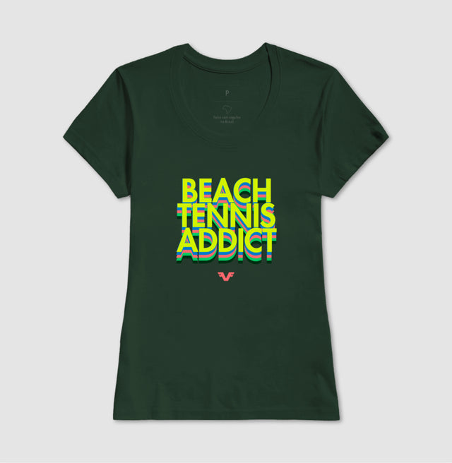 Camiseta Beach Tennis Addicted Colors