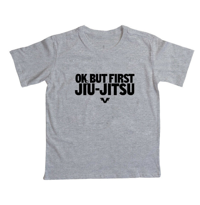 Camiseta KIDS Ok, But First Jiu-Jitsu