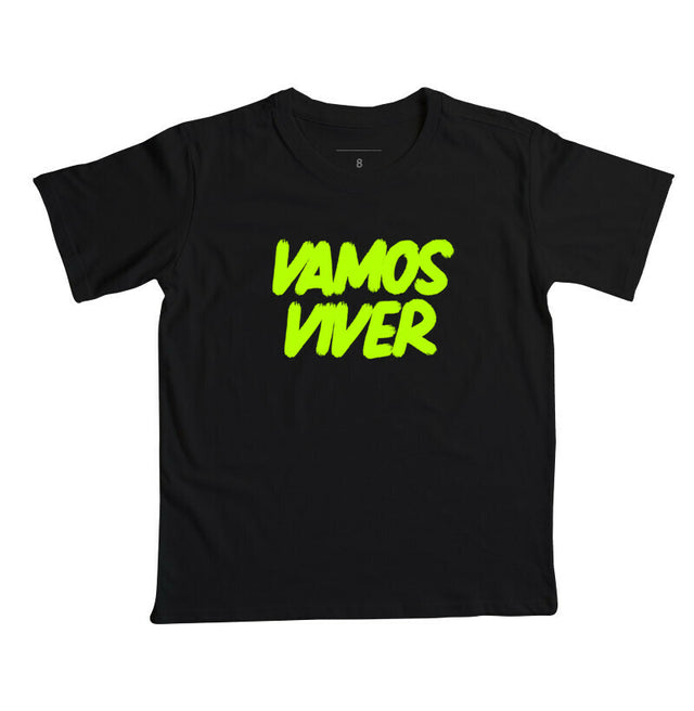 Camiseta KIDS Vamos Viver Neon