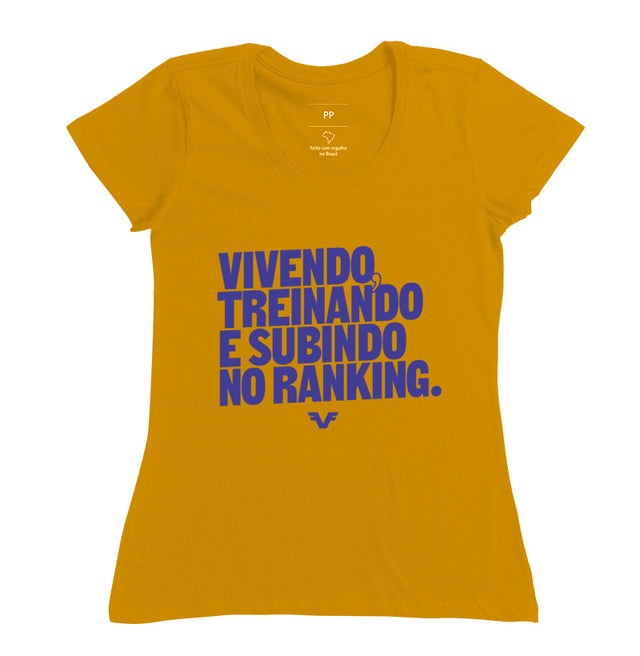 Camiseta Vivendo, Treinando e subindo no Ranking,