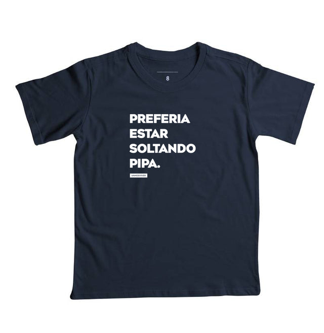 Camiseta KIDS Preferia estar soltando pipa.