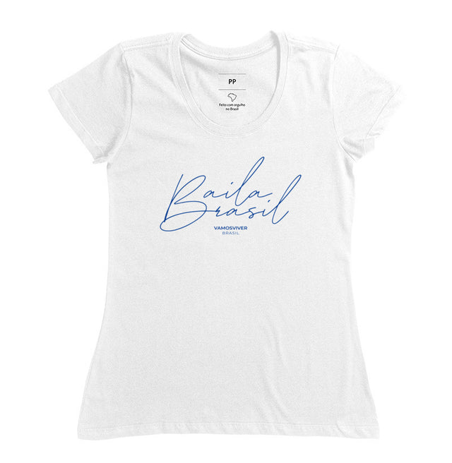 Camiseta Baby Look Baila Brasil