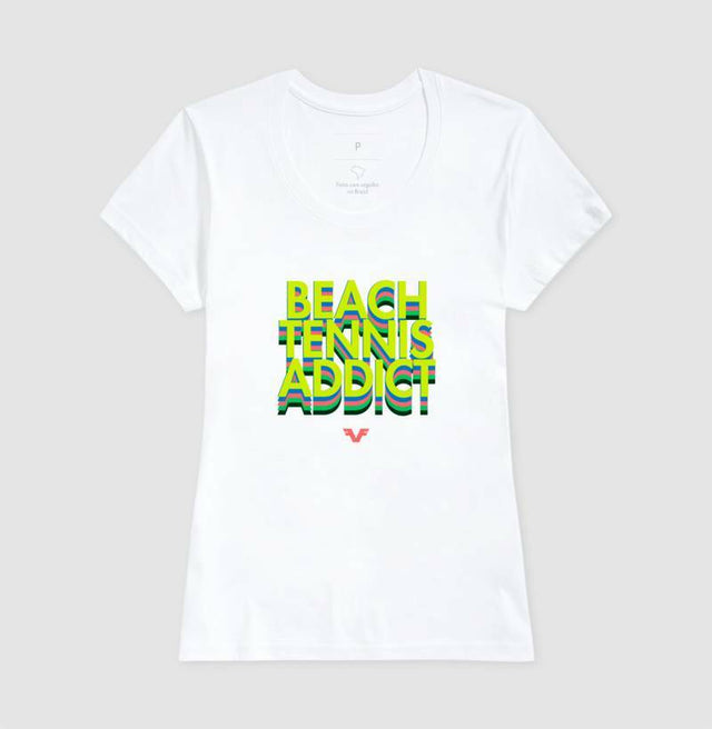 Camiseta Beach Tennis Addicted Colors